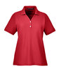 Devon & Jones Ladies' Pima Piqué Y-Collar Polo RED OFFront