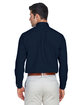 Devon & Jones Men's Crown Collection® Solid Broadcloth Woven Shirt NAVY ModelBack