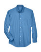 Devon & Jones Men's Crown Collection® Solid Broadcloth Woven Shirt FRENCH BLUE FlatFront