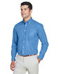 Devon & Jones Men's Crown Collection® Solid Broadcloth Woven Shirt FRENCH BLUE ModelQrt