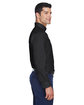 Devon & Jones Men's Crown Collection® Solid Broadcloth Woven Shirt BLACK ModelSide