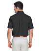 Devon & Jones Men's Crown Woven Collection SolidBroadcloth Short-Sleeve Shirt BLACK ModelBack