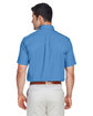 Devon & Jones Men's Crown Woven Collection SolidBroadcloth Short-Sleeve Shirt FRENCH BLUE ModelBack