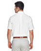 Devon & Jones Men's Crown Woven Collection SolidBroadcloth Short-Sleeve Shirt WHITE ModelBack