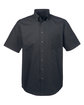 Devon & Jones Men's Crown Woven Collection SolidBroadcloth Short-Sleeve Shirt BLACK OFFront