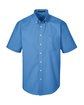 Devon & Jones Men's Crown Woven Collection SolidBroadcloth Short-Sleeve Shirt FRENCH BLUE OFFront