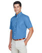 Devon & Jones Men's Crown Woven Collection SolidBroadcloth Short-Sleeve Shirt FRENCH BLUE ModelQrt