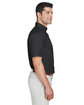 Devon & Jones Men's Crown Woven Collection SolidBroadcloth Short-Sleeve Shirt BLACK ModelSide