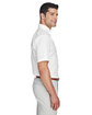 Devon & Jones Men's Crown Woven Collection SolidBroadcloth Short-Sleeve Shirt WHITE ModelSide