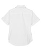 Devon & Jones Ladies' Crown Collection Solid Broadcloth Short-Sleeve Woven Shirt WHITE FlatBack