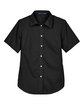 Devon & Jones Ladies' Crown Collection Solid Broadcloth Short-Sleeve Woven Shirt  FlatFront