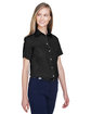 Devon & Jones Ladies' Crown Collection Solid Broadcloth Short-Sleeve Woven Shirt  ModelQrt