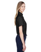 Devon & Jones Ladies' Crown Collection Solid Broadcloth Short-Sleeve Woven Shirt  ModelSide