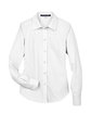 Devon & Jones Ladies' Crown Woven Collection™ Solid Broadcloth WHITE FlatFront