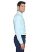 Devon & Jones Men's Crown Collection® Solid Oxford Woven Shirt CRYSTAL BLUE ModelSide
