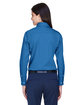 Devon & Jones Ladies' Crown Collection Solid Oxford Woven Shirt FRENCH BLUE ModelBack