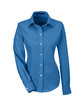Devon & Jones Ladies' Crown Collection Solid Oxford Woven Shirt FRENCH BLUE OFFront