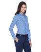 Devon & Jones Ladies' Crown Collection Solid Oxford Woven Shirt LIGHT BLUE ModelQrt