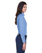 Devon & Jones Ladies' Crown Collection Solid Oxford Woven Shirt LIGHT BLUE ModelSide