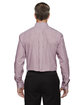 Devon & Jones Men's Crown Collection Banker Stripe Woven Shirt BURGUNDY ModelBack