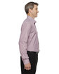 Devon & Jones Men's Crown Collection Banker Stripe Woven Shirt BURGUNDY ModelSide