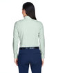 Devon & Jones Ladies' Crown Collection Banker Stripe Woven Shirt DILL ModelBack