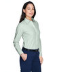 Devon & Jones Ladies' Crown Collection Banker Stripe Woven Shirt DILL ModelQrt
