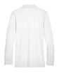 Devon & Jones CrownLux Performance™ Men's Plaited Long Sleeve Polo WHITE FlatBack