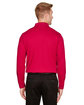 Devon & Jones CrownLux Performance™ Men's Tall Plaited Long Sleeve Polo RED ModelBack