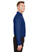 Devon & Jones CrownLux Performance™ Men's Tall Plaited Long Sleeve Polo TRUE ROYAL ModelSide