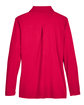 Devon & Jones CrownLux Performance® Ladies' Plaited Long Sleeve Polo RED FlatBack