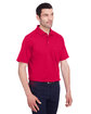 Devon & Jones Men's CrownLux Performance™ Plaited Polo with Pocket RED ModelQrt