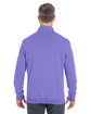 Devon & Jones Men's Manchester Fully-Fashioned Quarter-Zip Sweater GRAPE/ NAVY ModelBack