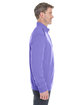 Devon & Jones Men's Manchester Fully-Fashioned Quarter-Zip Sweater GRAPE/ NAVY ModelSide