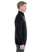 Devon & Jones Men's Manchester Fully-Fashioned Quarter-Zip Sweater BLACK/ GRAPHITE ModelSide