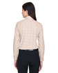 Devon & Jones Ladies' Crown Collection Glen Plaid Woven Shirt STN/ LT STN/ WHT ModelBack