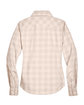 Devon & Jones Ladies' Crown Collection Glen Plaid Woven Shirt STN/ LT STN/ WHT FlatBack