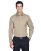 Devon & Jones Men's Crown Collection® Solid Stretch Twill Woven Shirt  
