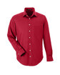 Devon & Jones Men's Crown Collection® Solid Stretch Twill Woven Shirt RED OFFront