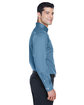 Devon & Jones Men's Crown Collection® Solid Stretch Twill Woven Shirt SLATE BLUE ModelSide
