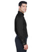 Devon & Jones Men's Crown Collection® Solid Stretch Twill Woven Shirt BLACK ModelSide