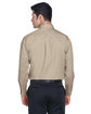Devon & Jones Men's Crown Collection Tall Solid Stretch Twill Woven Shirt STONE ModelBack