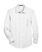 Devon & Jones Men's Crown Collection Tall Solid Stretch Twill Woven Shirt WHITE FlatFront