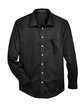 Devon & Jones Men's Crown Collection Tall Solid Stretch Twill Woven Shirt BLACK FlatFront