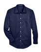 Devon & Jones Men's Crown Collection Tall Solid Stretch Twill Woven Shirt NAVY FlatFront