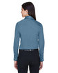 Devon & Jones Ladies' Crown Collection® Solid Stretch Twill Woven Shirt SLATE BLUE ModelBack