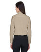 Devon & Jones Ladies' Crown Collection® Solid Stretch Twill Woven Shirt STONE ModelBack