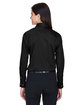 Devon & Jones Ladies' Crown Collection® Solid Stretch Twill Woven Shirt BLACK ModelBack