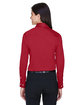 Devon & Jones Ladies' Crown Collection® Solid Stretch Twill Woven Shirt RED ModelBack