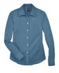 Devon & Jones Ladies' Crown Collection® Solid Stretch Twill Woven Shirt SLATE BLUE FlatFront